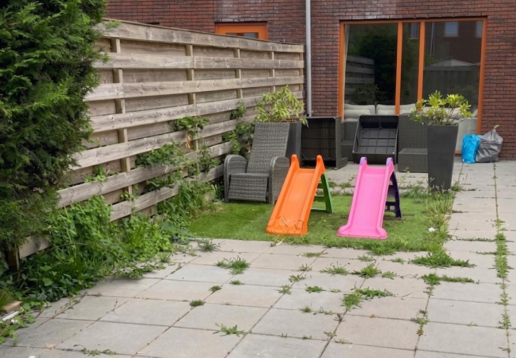 Voor: Verwaarloosde achtertuin
